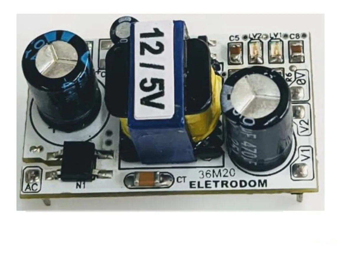 Mini Fonte, Arduino, Esp8266, Esp32, Ac Dc 2 Saidas 5v 12v