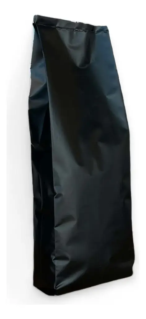 Kit Embalagem Saco para Café Sanfonada Preto Fosco 500g (20 Unidades)